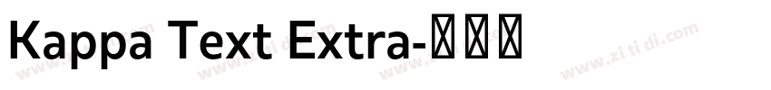Kappa Text Extra字体转换